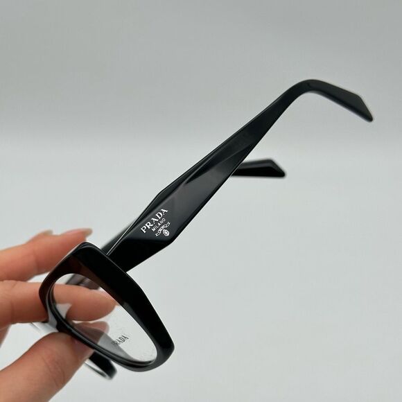 PRADA Eyeglasses PR18WV 1AB101 Black/Demo Lens Women NEW - Picture 3 of 10